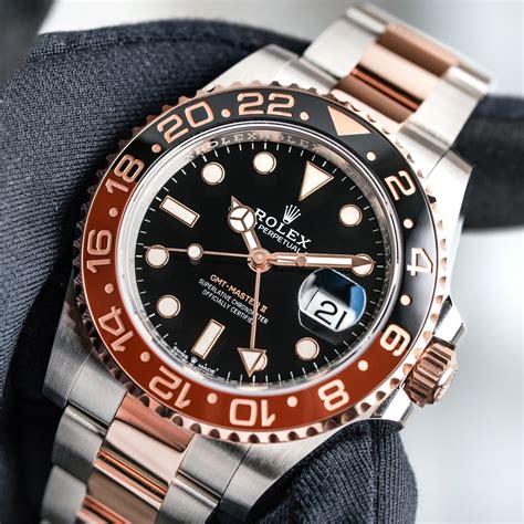 rolex root beer gmt rose gold|Rolex gmt root beer review.